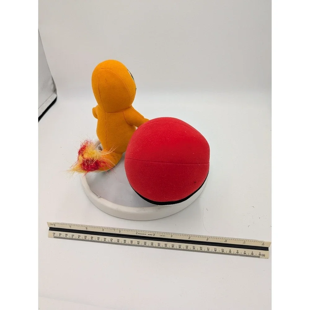 Pokemon Charmander Plush and Poke Ball Set Orange Fire Type Stuffed‎ Toy 6 Inch